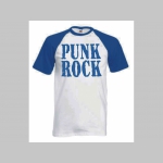Punk Rock pánske dvojfarebné tričko 100%bavlna značka Fruit of The Loom